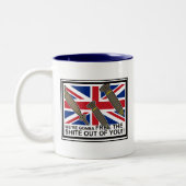 MajorLeagueのカーフィルか不信心なコーヒー・マグ ツートーンマグカップ (左)