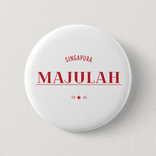 Majulah Singapura 記念日 缶バッジ (正面)