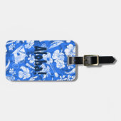 Makapuuのビーチのハワイのろうけつ染めの荷物のラベル ラゲッジタグ (正面横)