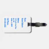 Makapuuのビーチのハワイのろうけつ染めの荷物のラベル ラゲッジタグ (裏面横)