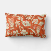 Makapuuのビーチのハワイのろうけつ染めのLumbarの枕 ランバークッション (裏面)