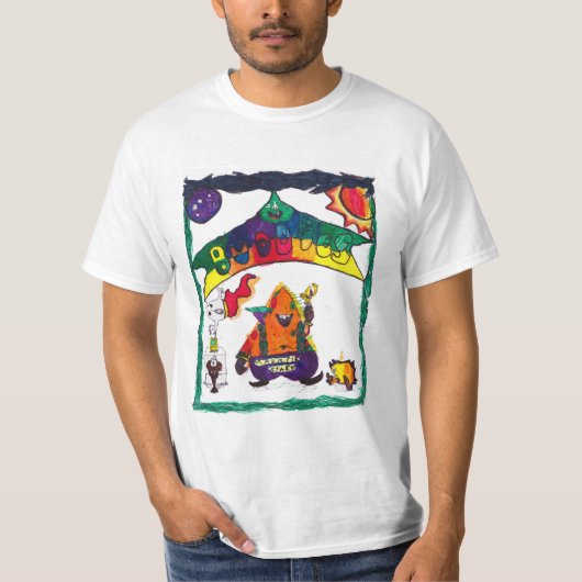 Makarioの硬直した相棒 Tシャツ (正面)