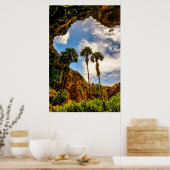 Makauwahi Cave Palm Trees, Kauai, Hawaii ポスター (キッチン)
