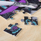 Makaylaのオートクチュールのお茶会のゴシック様式妖精のパズル ジグソーパズル (側面)