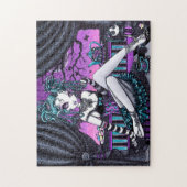 Makaylaのオートクチュールのお茶会のゴシック様式妖精のパズル ジグソーパズル (縦)