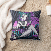 Makaylaのオートクチュールのお茶会のゴシック様式妖精の枕 クッション (ブランケット)