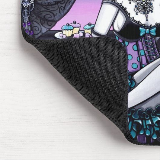Makaylaのゴシック様式オートクチュールの妖精のお茶会 マウスパッド (コーナー)