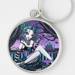 "Makayla"のゴシック様式オートクチュールの妖精Keychain キーホルダー