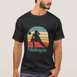 Makayla 名入りバレーボール tシャツ