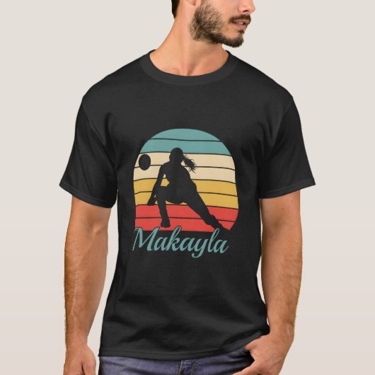 Makayla 名入りバレーボール tシャツ (正面)