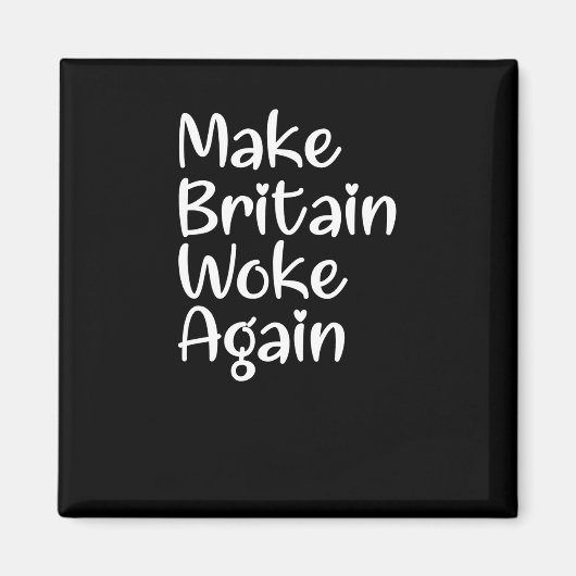 Makeイギリス再び目覚めるスローガンのシール マグネット (正面)