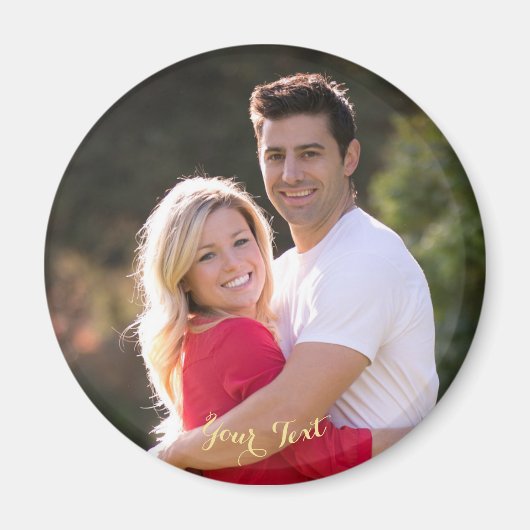 Makeカスタムラウンドフォト冷蔵庫食洗機 マグネット (正面)