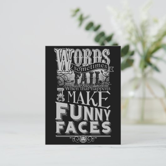 Make顔 ポストカード (スタンド正面)