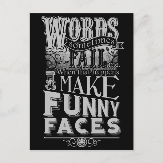 Make顔 ポストカード (正面)