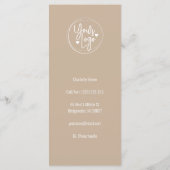 Make モダン Upエレガント Artistの価格表メニュー メニュー (裏面)