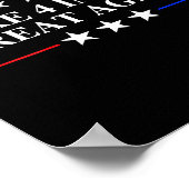 Make 4 Inches Great Again, American Litical Quote  ポスター (角)
