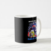 Make 4th Of July Great Again Funny Trump Men Drink コーヒーマグカップ (正面右)