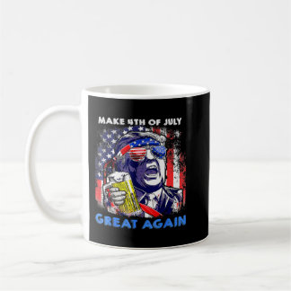 Make 4th Of July Great Again Funny Trump Men Drink コーヒーマグカップ