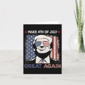 Make 4th Of July Great Again Trump Men Women 2 Sid カード (正面)