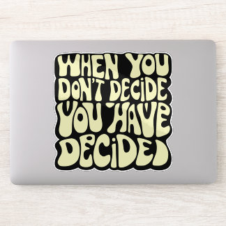 Make A Choice Quote  シール