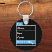 Make a Copy Computer Science キーホルダー (正面)