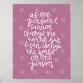 Make a Differenceプリント ポスター (正面)