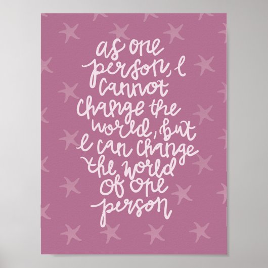 Make a Differenceプリント ポスター (正面)