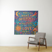MAKE A DIFFERENCE TAPESTRY WALL ART タペストリー (インサイチュ(横))