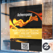 Make a First Impression: Achempong Gold Wave Busin ウィンドウサイン (カフェ窓)