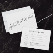 Make A Gift Certificate | Clean Business Gift Card