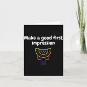 Make A Good First Impression Dental Funny  カード (正面)