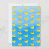 Make a Splash Rubber Duck 2nd Birthday Invitation 招待状 (裏面)