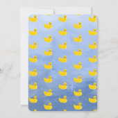 Make a Splash Rubber Duck 2nd Birthday Invitation 招待状 (裏面)