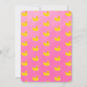 Make a Splash Rubber Duck 3rd Birthday Invitation 招待状 (裏面)