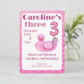 Make a Splash Rubber Duck 3rd Birthday Invitation 招待状 (スタンド正面)