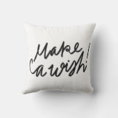 Make a Wishタイポグラフィ クッション (裏面)