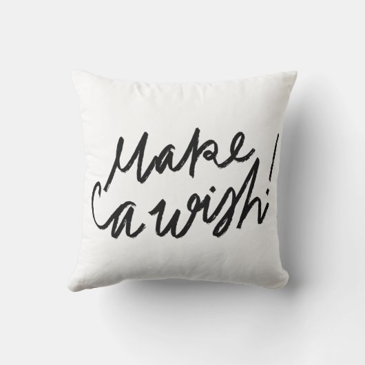Make a Wishタイポグラフィ クッション (裏面)