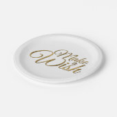 Make a Wish誕生日 ペーパープレート (アングル)