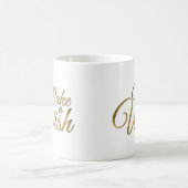 Make a Wish金ゴールド誕生日 コーヒーマグカップ (中央)