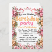 Make a Wish:誕生祝い招待状 招待状 (正面/裏面)