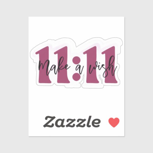 “Make a Wish 11:11 Sticker – Manifest Your Dreams” シール (シート)