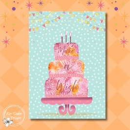 Make a Wish Birthday Cake With Candles カード