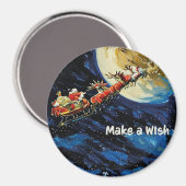 Make a Wish magnet, Christmas small gift マグネット (正面/裏面)