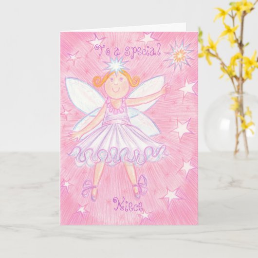 Make a Wish 'Special Niece'誕生日カード カード (黄色い花)