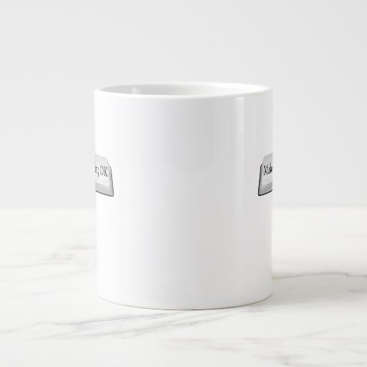 「Make Allychenge OK」ボタンは、すべて問題ありません。 ジャンボコーヒーマグカップ (正面)