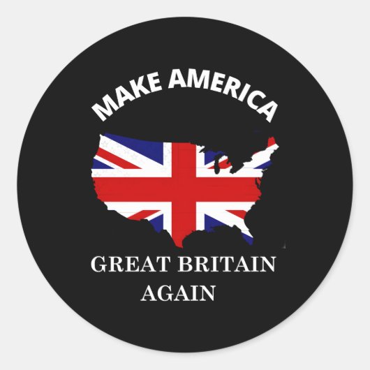 Make America 素晴らしイギリス再び統一されたKingdom Uk ラウンドシール (正面)