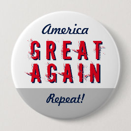 Make America 素晴らし Again Repeat カスタム Medial Stateme 缶バッジ