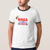 Make America 素晴らし ALWAYS - Ringer Tシャツ (正面)