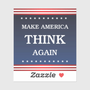 Make America 考え Again - アンチ – トランプバイデン氏バンパー シール