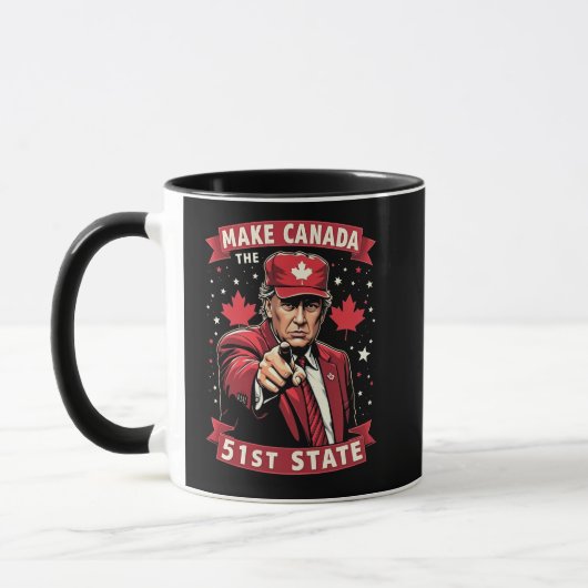 Make America 51州Canadian American マグカップ (左)